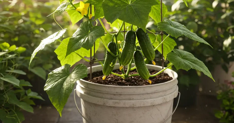 How to Grow Epic Cucumbers in a 5-Gallon Bucket